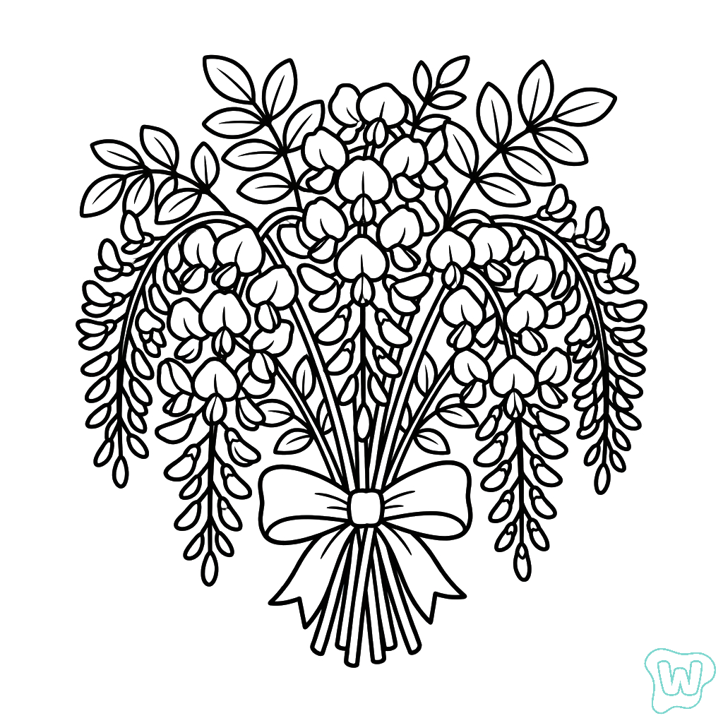 Glicina páginas para colorear gratis