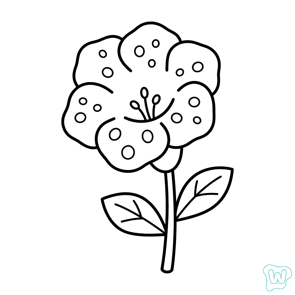 Gloxinia páginas para colorear imprimibles