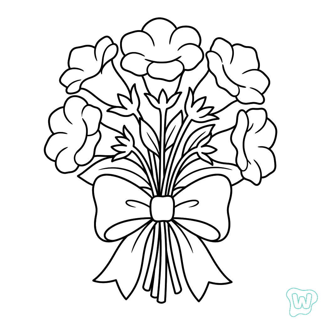 Gloxinia adornos para colorear