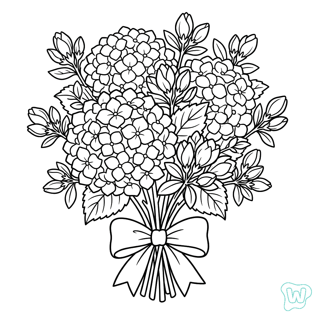 Hortensia dibujos para colorear grinch