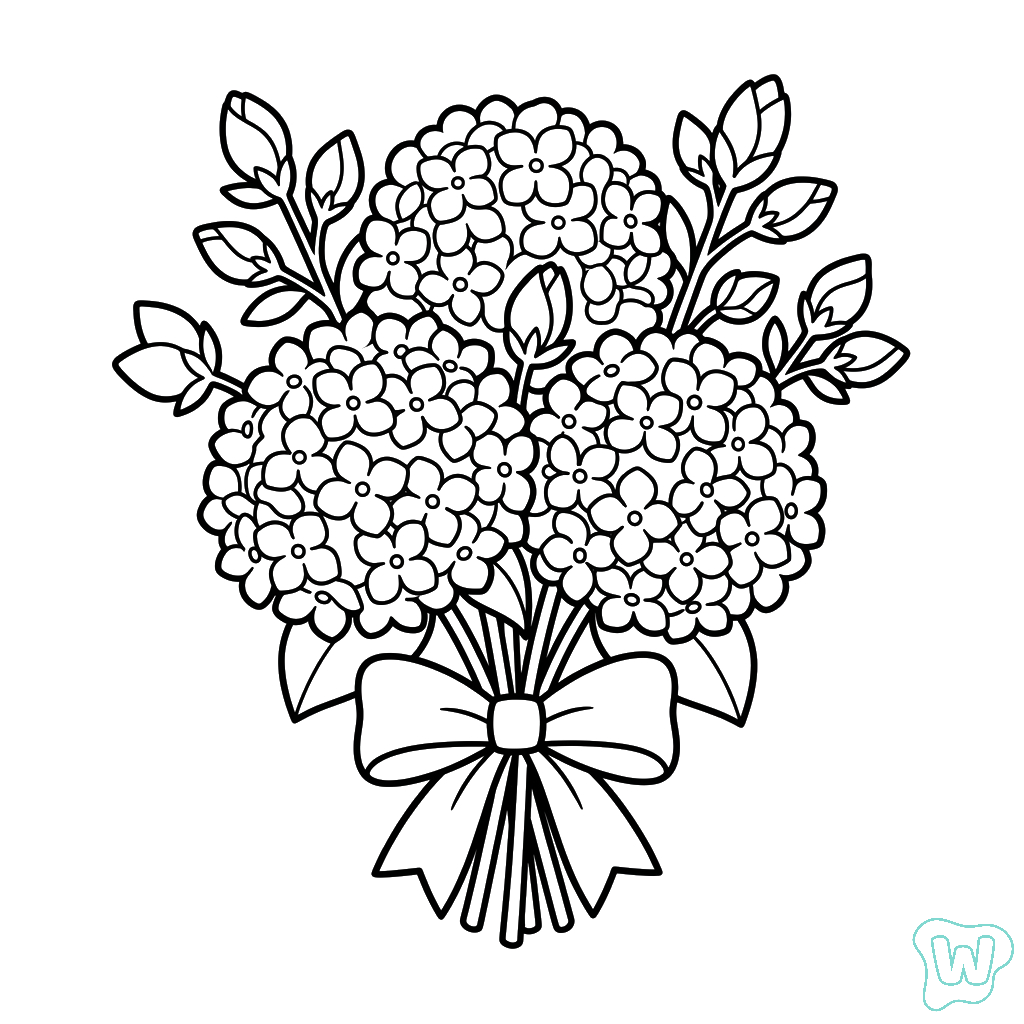 dibujos para colorear grinch Hortensia