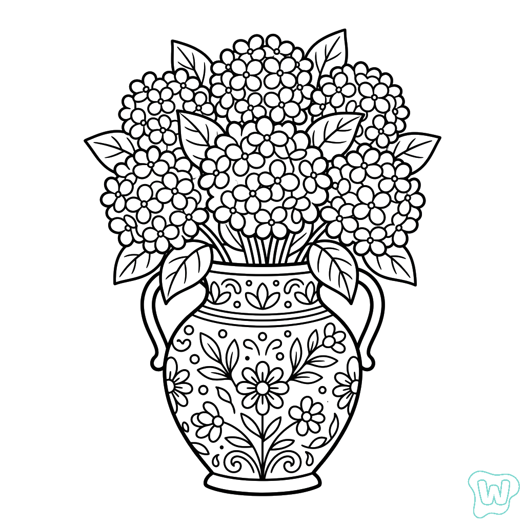Hortensia imprimir PDF gratis
