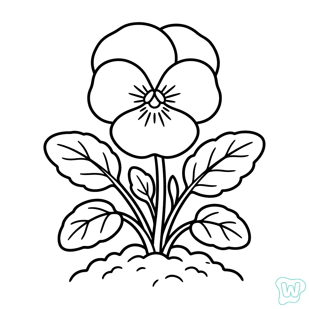 páginas para colorear para niños Pensamiento