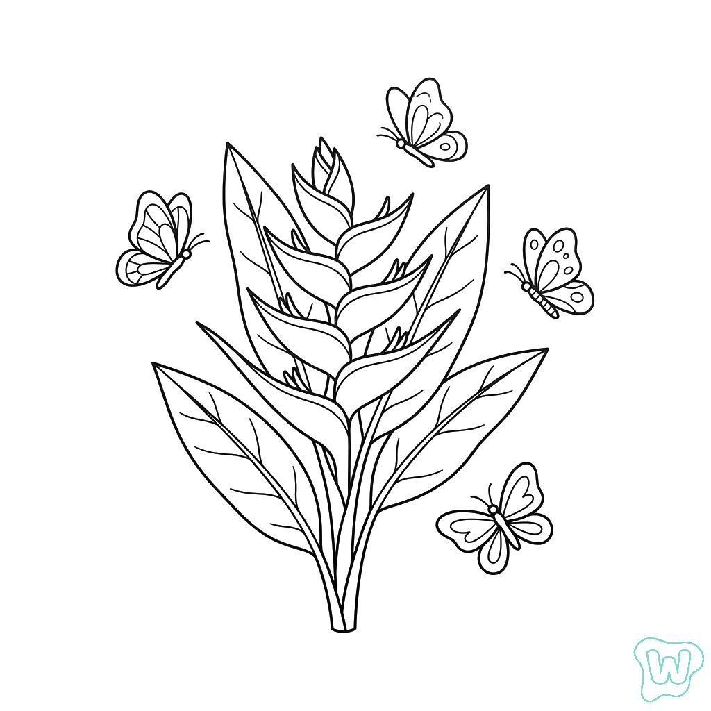 páginas para colorear Platanillo 1