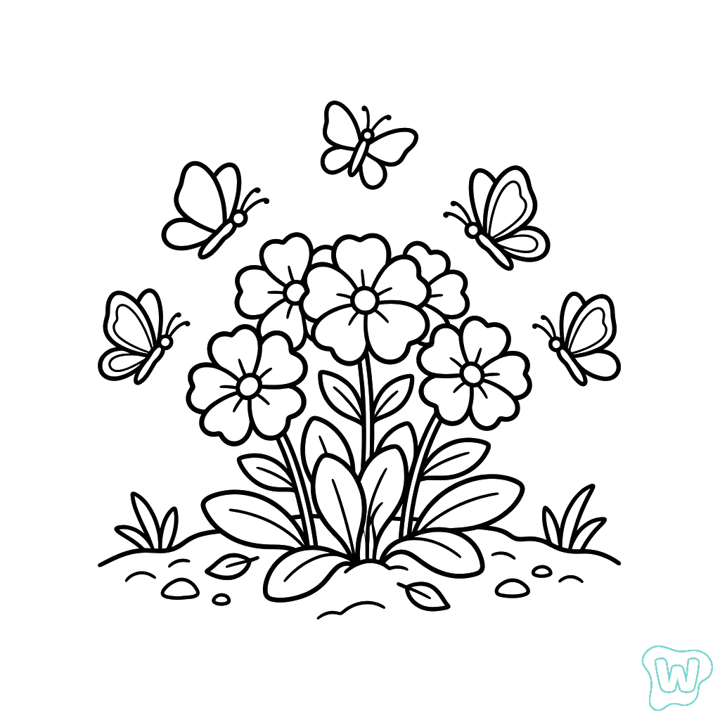 Primavera adornos para colorear