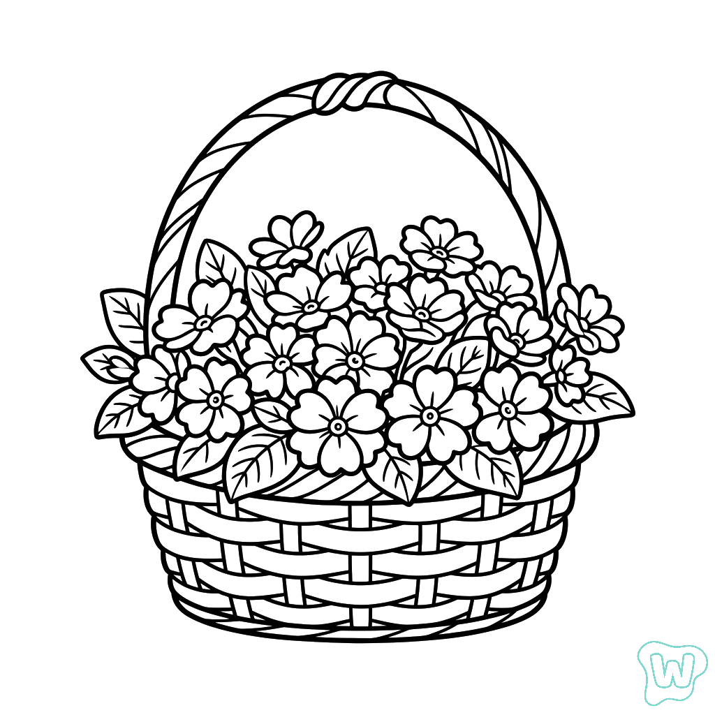 colorear páginas de Primavera 1