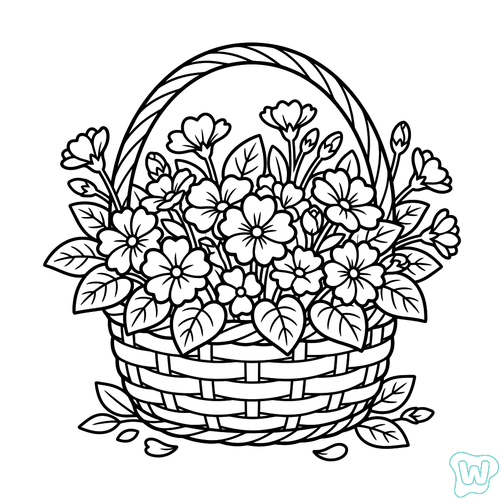 Primavera para colorear y Imprimir PDF gratis