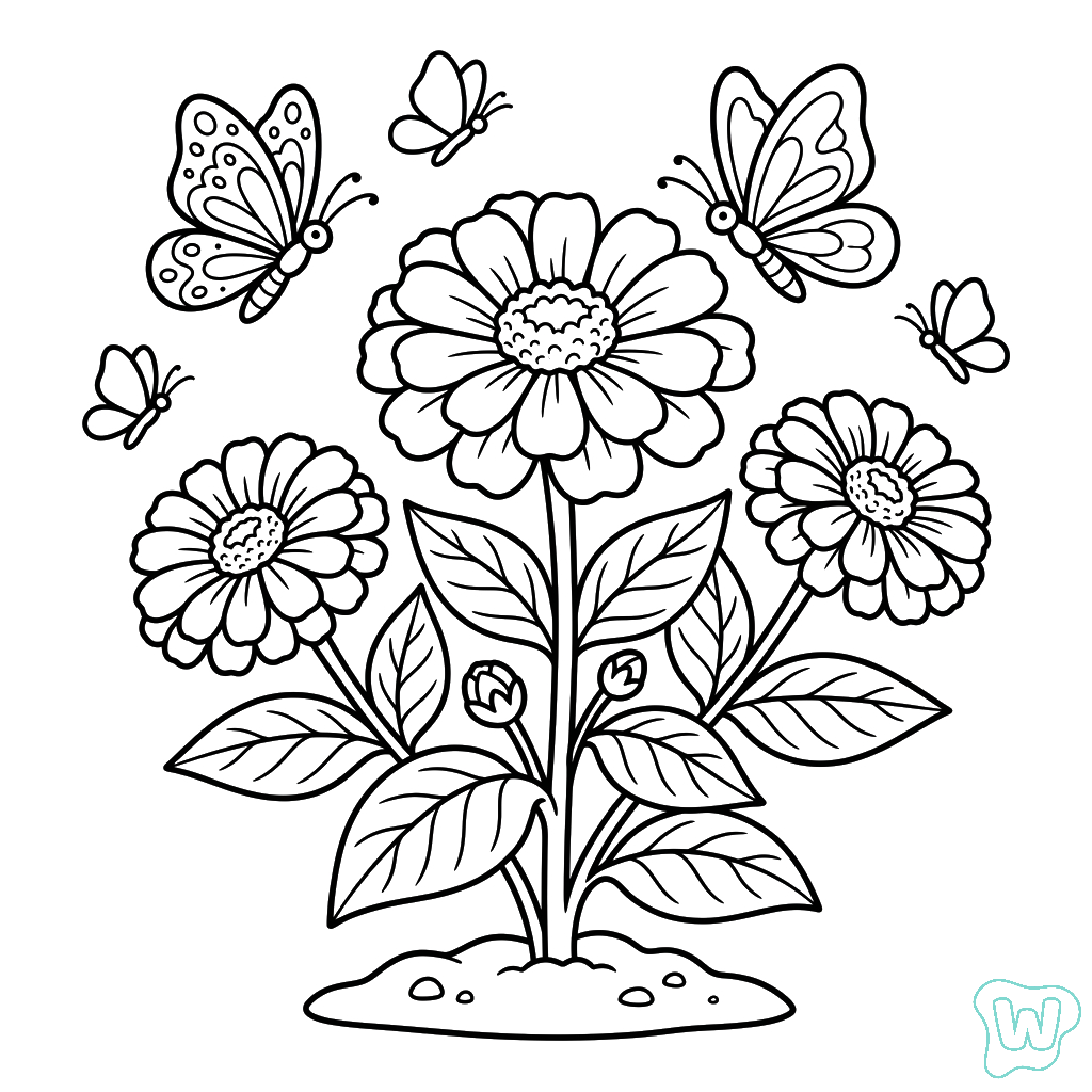 Zinnia descargar e imprimir PDF gratis