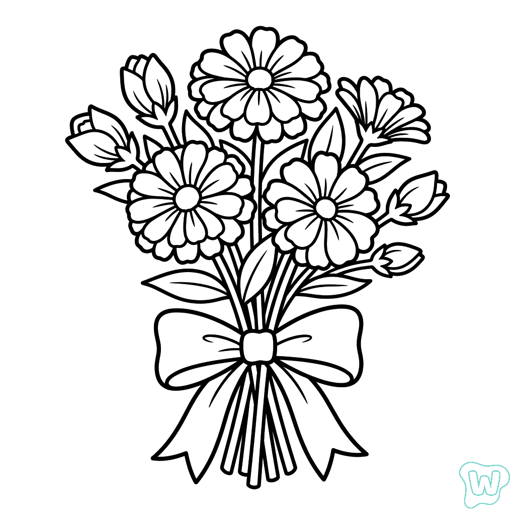 Zinnia páginas para colorear para adultos