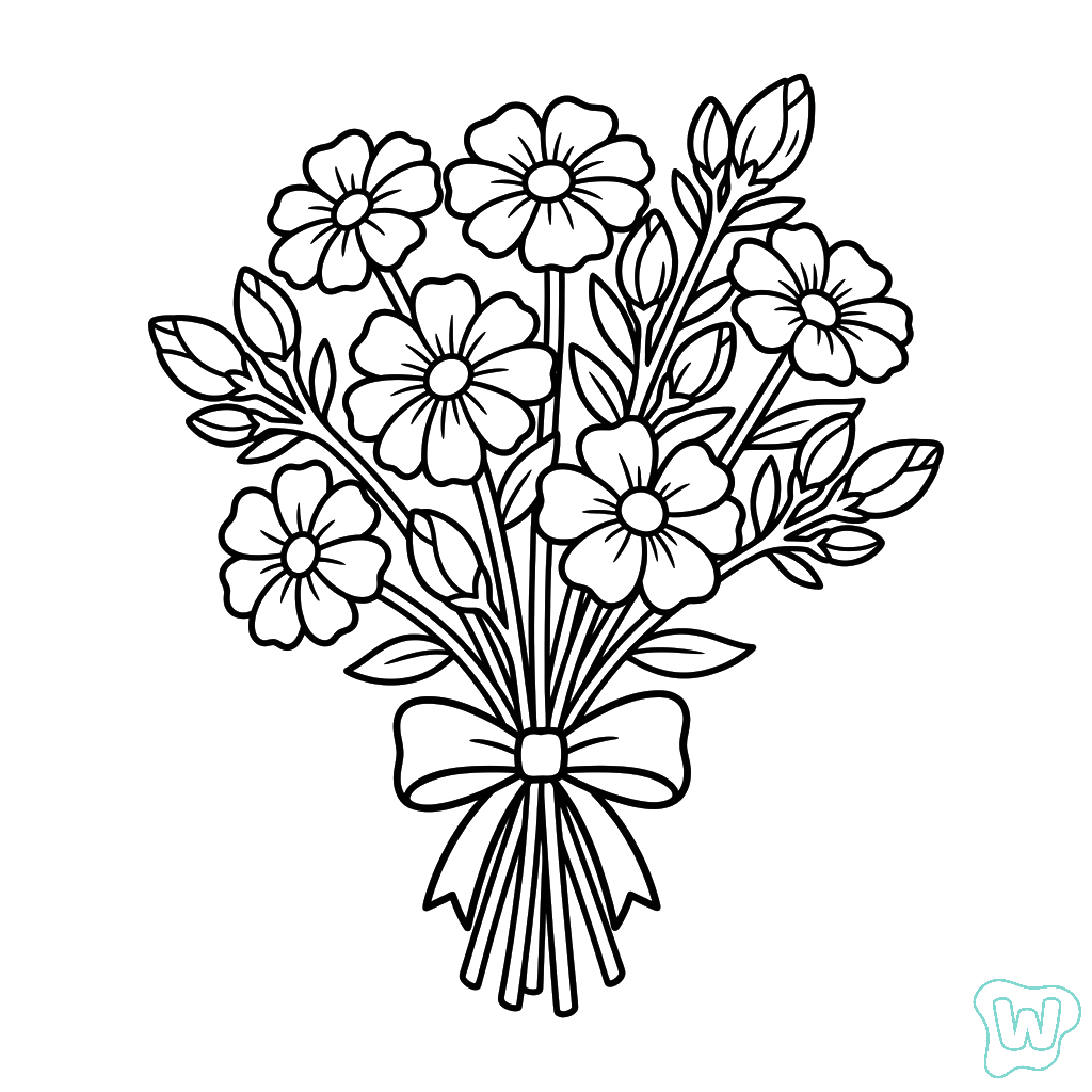 Zinnia adornos para colorear