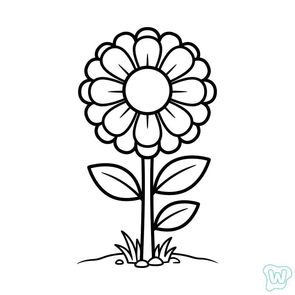 niños Zinnia páginas para colorear