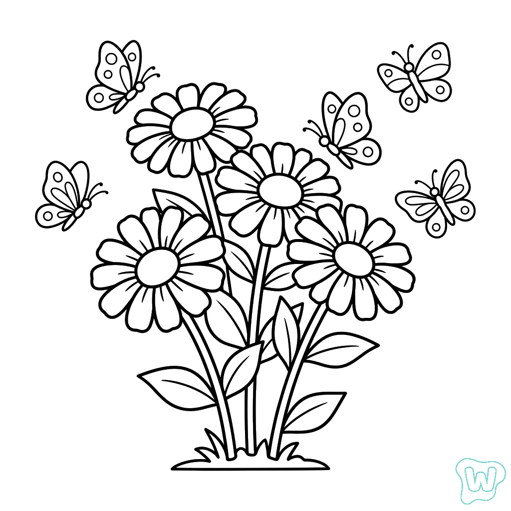 Zinnia PDF para imprimir gratis