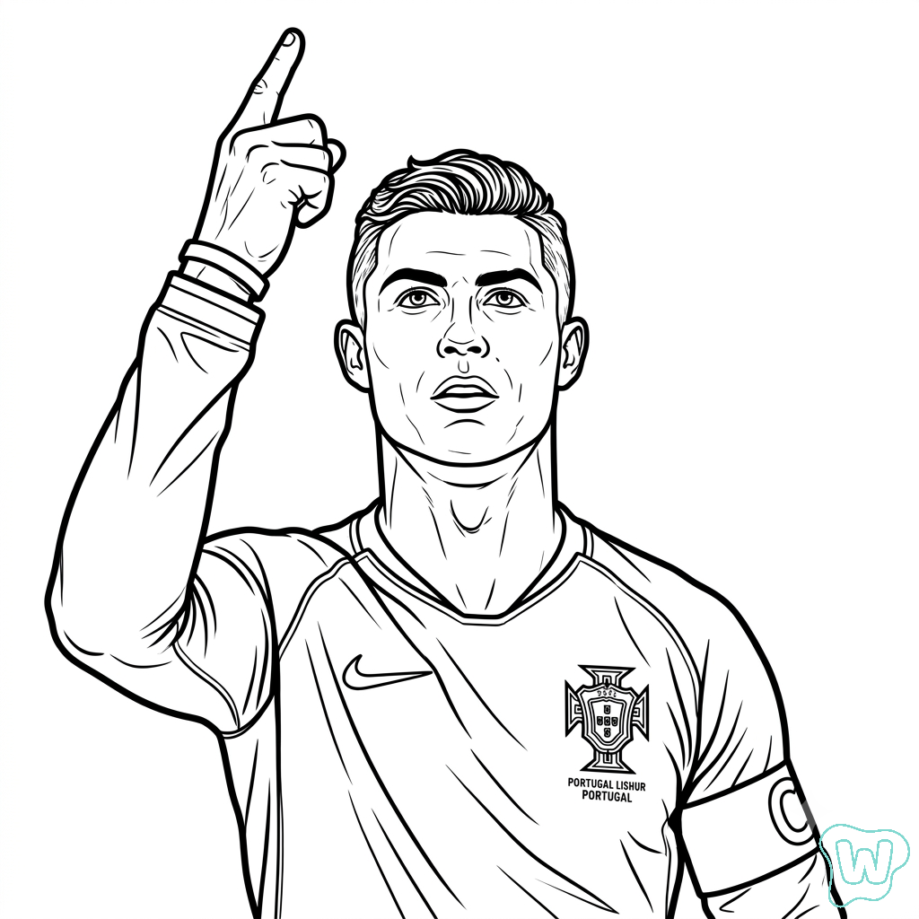 dibujos para colorear grinch Ronaldo Mundial 2026