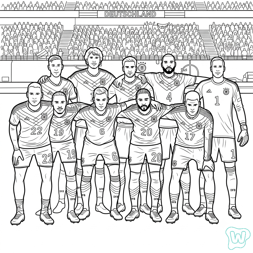 15 Pagine Da Colorare Della Germania Per I Mondiali Di Calcio 2026 15 Pagine Da Colorare Della Germania Per I Mondiali Di Calcio 2026