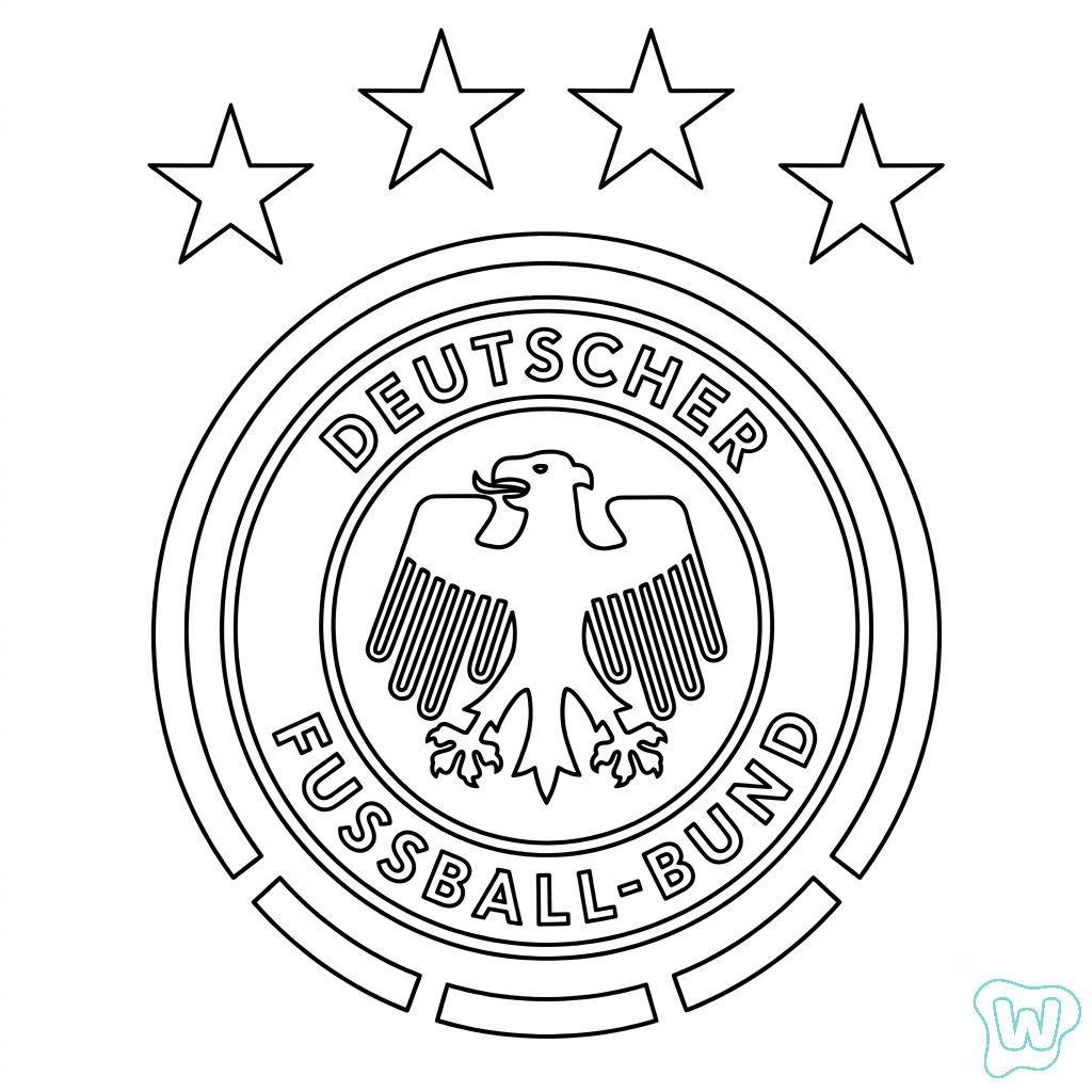 Selección de Alemania Mundial 2026 páginas para colorear gratis