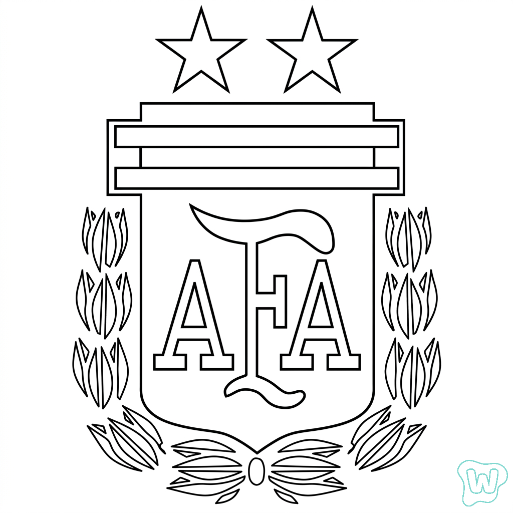 Selección de Argentina Mundial 2026 páginas para colorear gratis 1