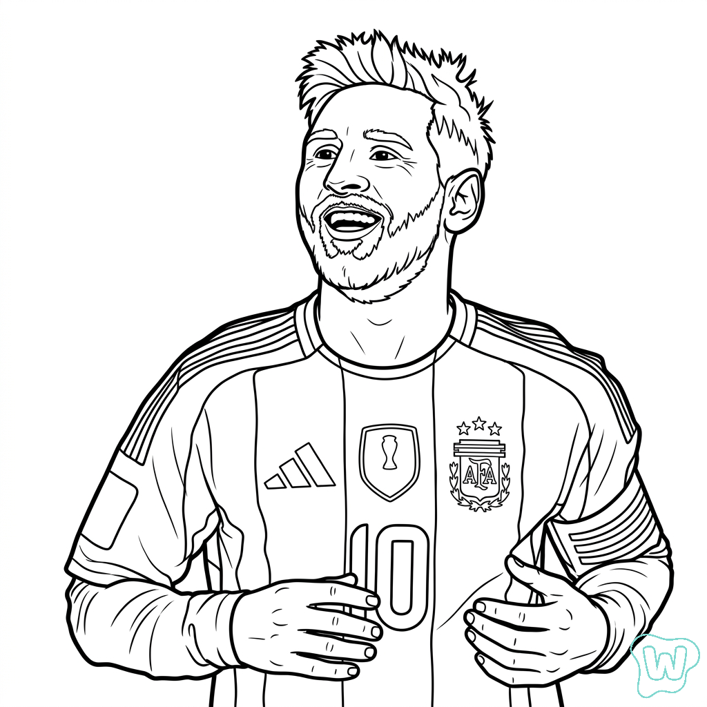 páginas para colorear de árboles Selección de Argentina Mundial 2026 gratis