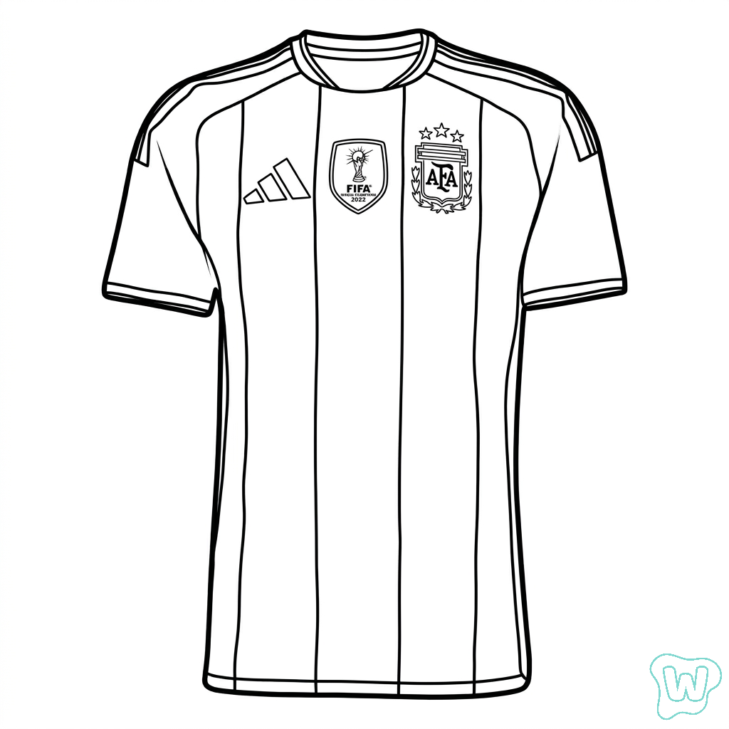 Selección de Argentina Mundial 2026 páginas para colorear gratis
