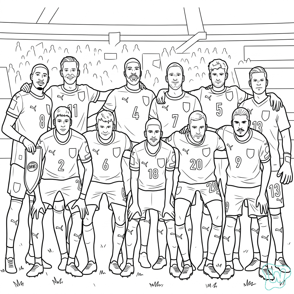 Selección de Austria Mundial 2026 PDF para imprimir gratis