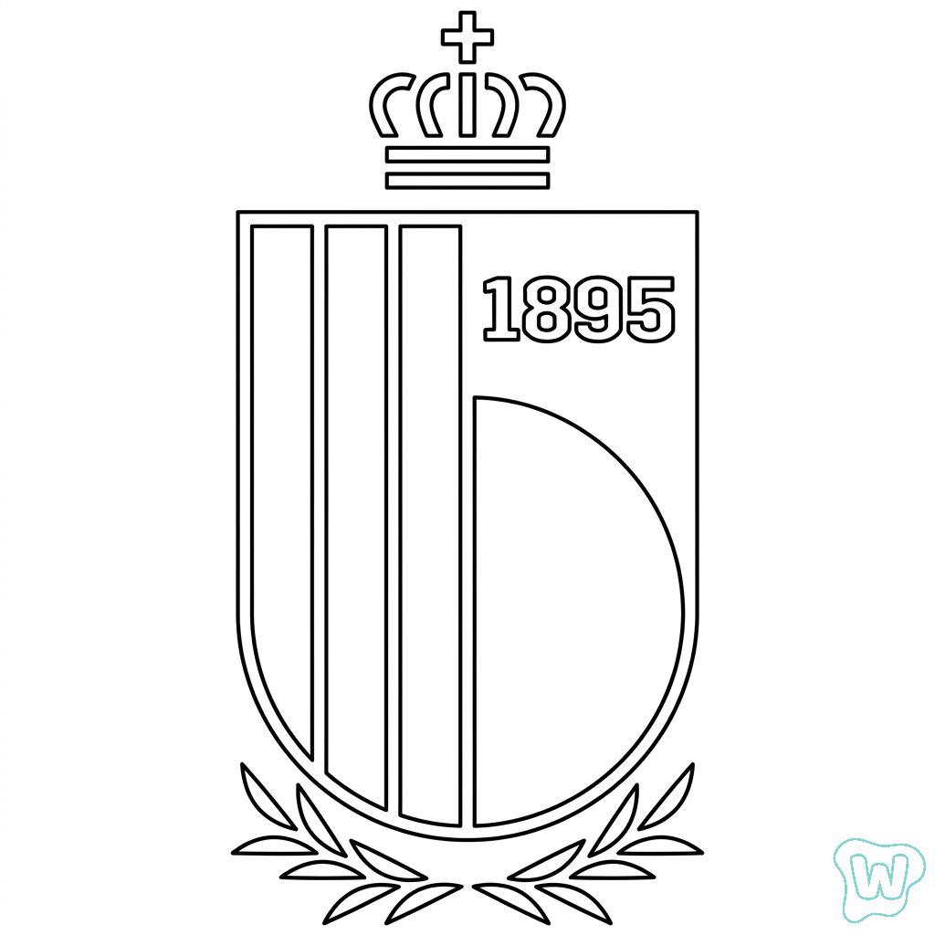 páginas para colorear gratis Selección de Bélgica Mundial 2026 pdf