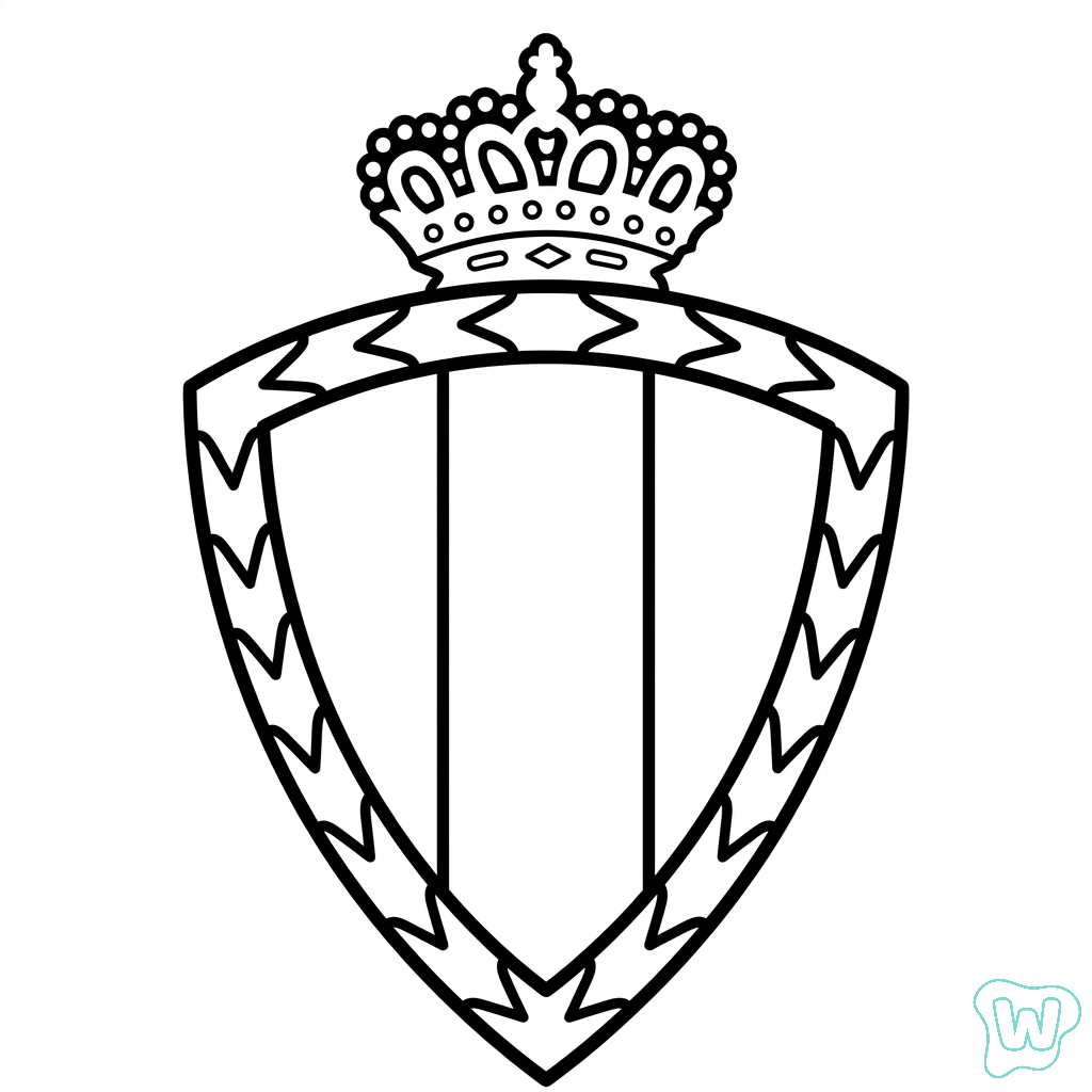 para colorear Selección de Bélgica Mundial 2026