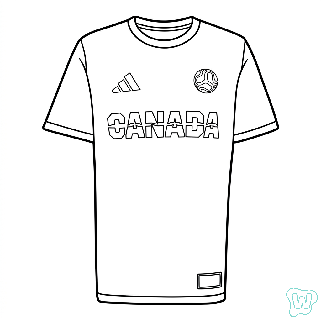 Selección de Canadá Mundial 2026 páginas para colorear gratis