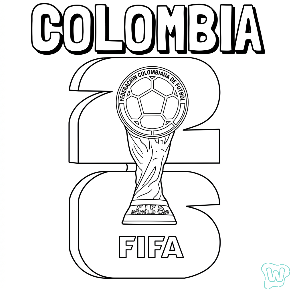 Selección de Colombia Mundial 2026 imprimir PDF gratis