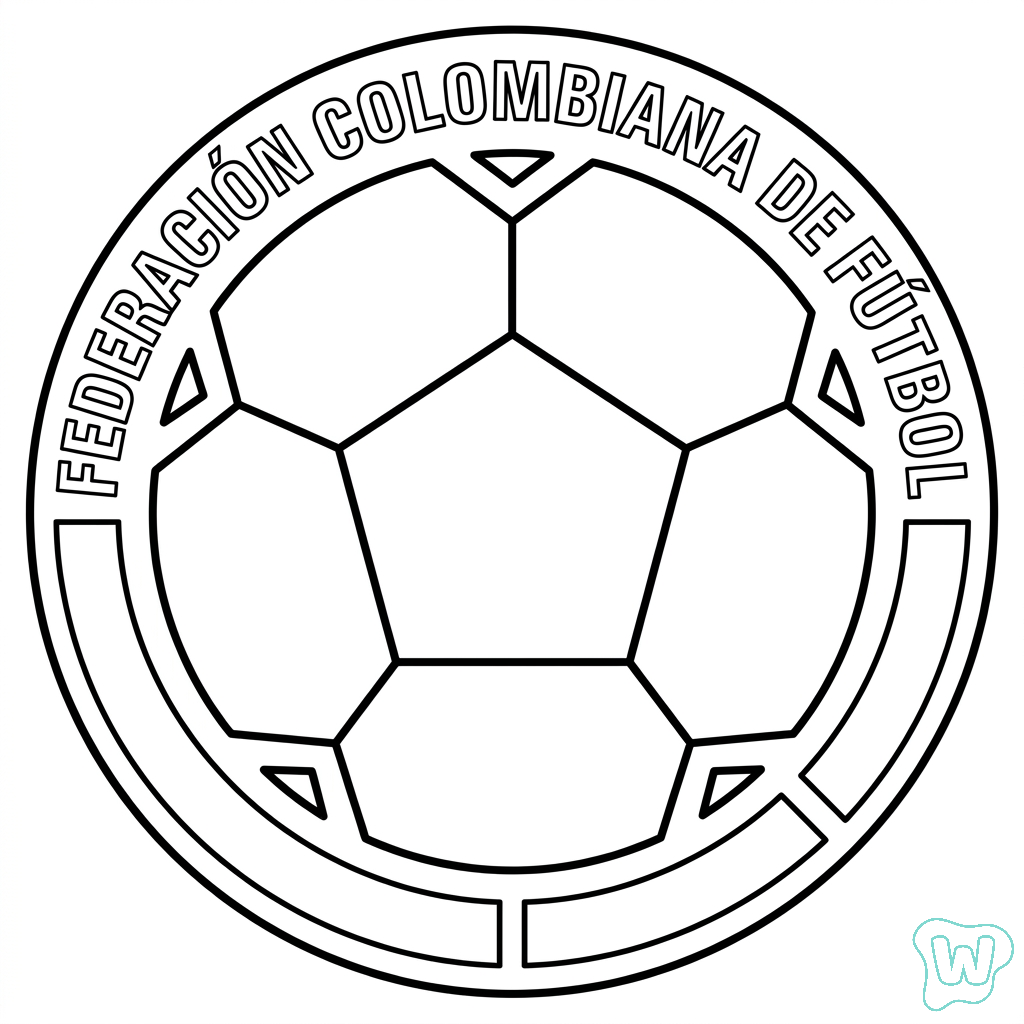 divertidas páginas para colorear Selección de Colombia Mundial 2026