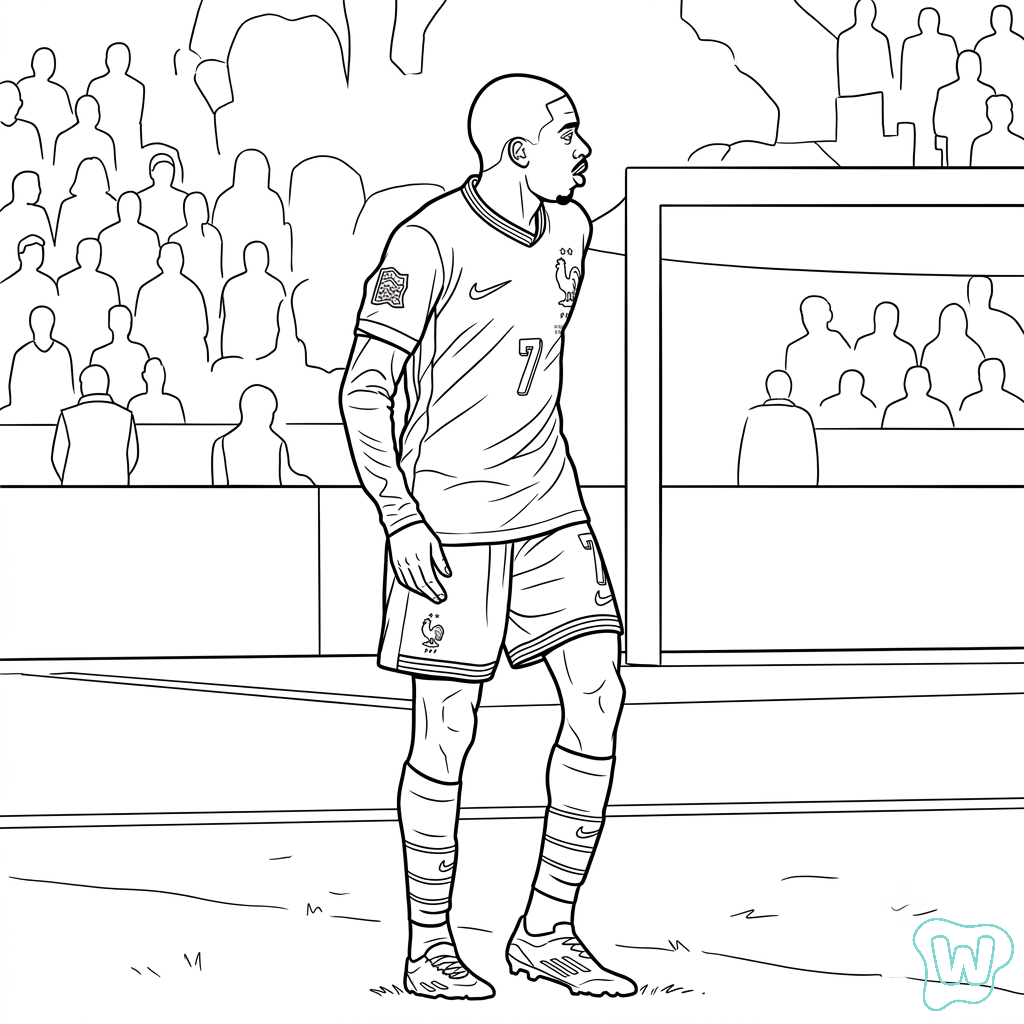 Selección de Francia Mundial 2026 para colorear