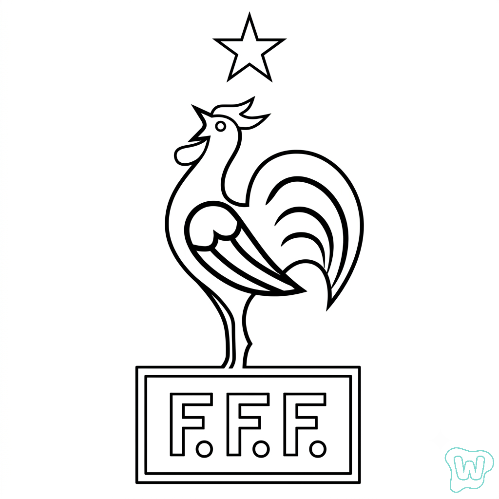 Selección de Francia Mundial 2026 páginas para colorear imprimibles