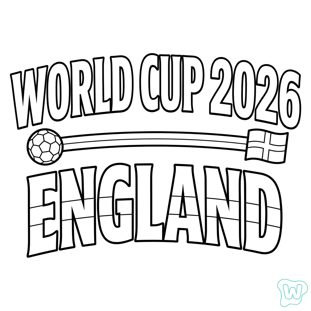 Selección de Inglaterra Mundial 2026 dibujos para colorear grinch
