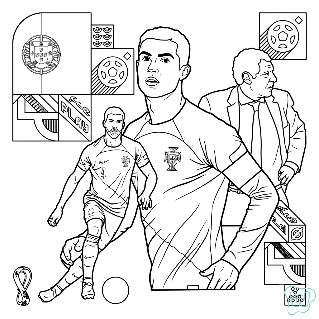 15 Pagine Da Colorare Del Portogallo Per I Mondiali Di Calcio 2026 15 Pagine Da Colorare Del Portogallo Per I Mondiali Di Calcio 2026