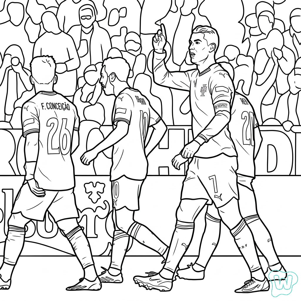 15 Pagine Da Colorare Del Portogallo Per I Mondiali Di Calcio 2026 15 Pagine Da Colorare Del Portogallo Per I Mondiali Di Calcio 2026