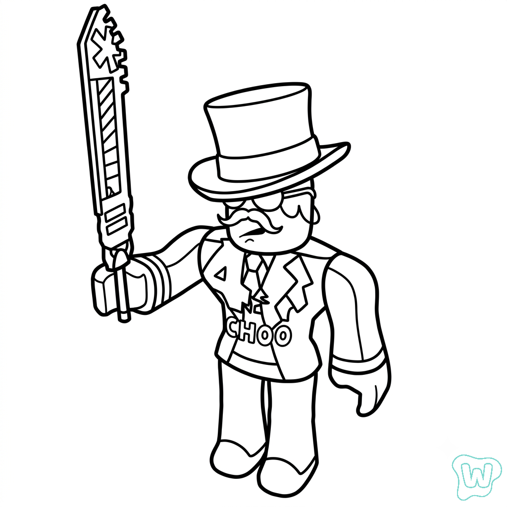dibujos para colorear grinch Alexnewtron Roblox