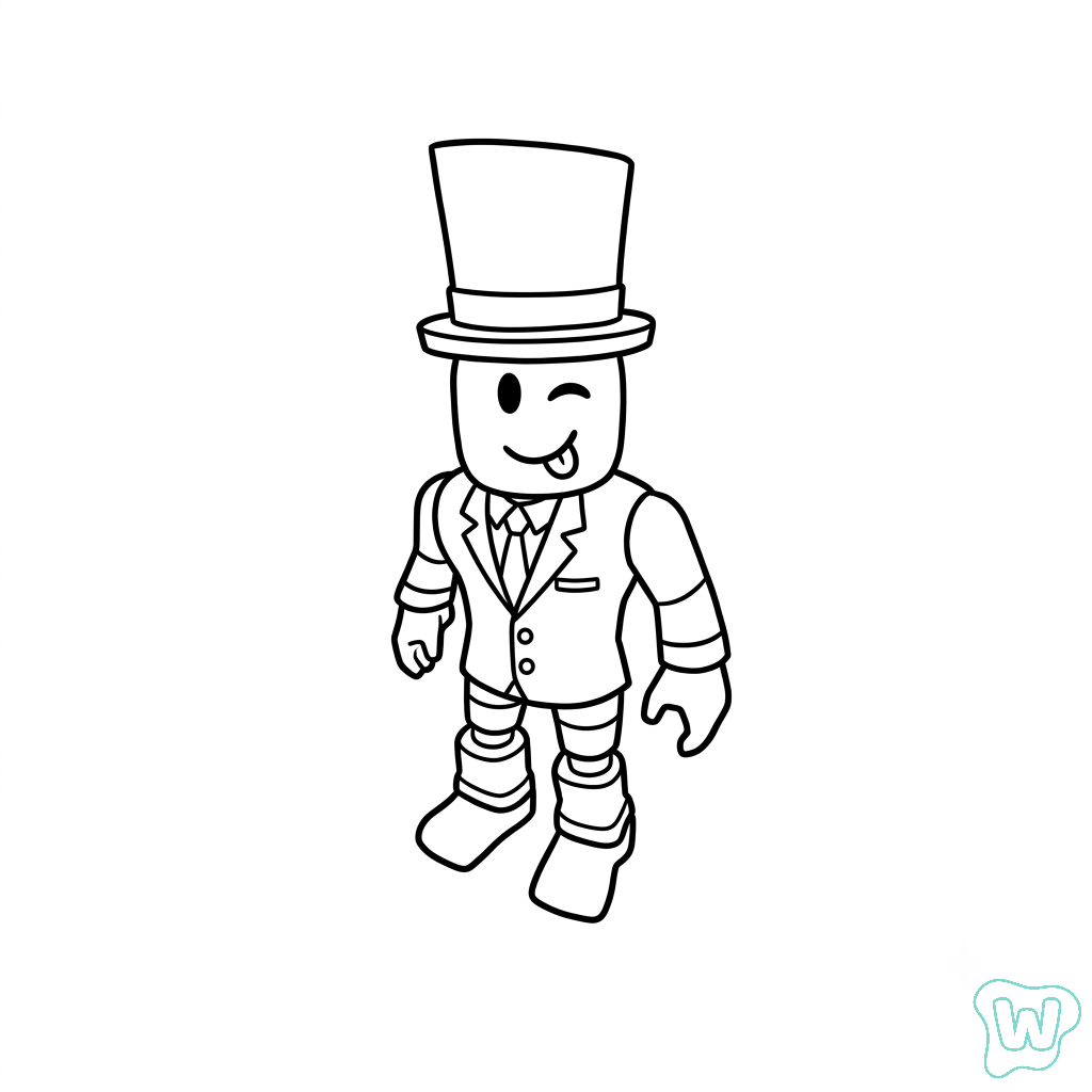 páginas para colorear Alexnewtron Roblox imprimibles gratis