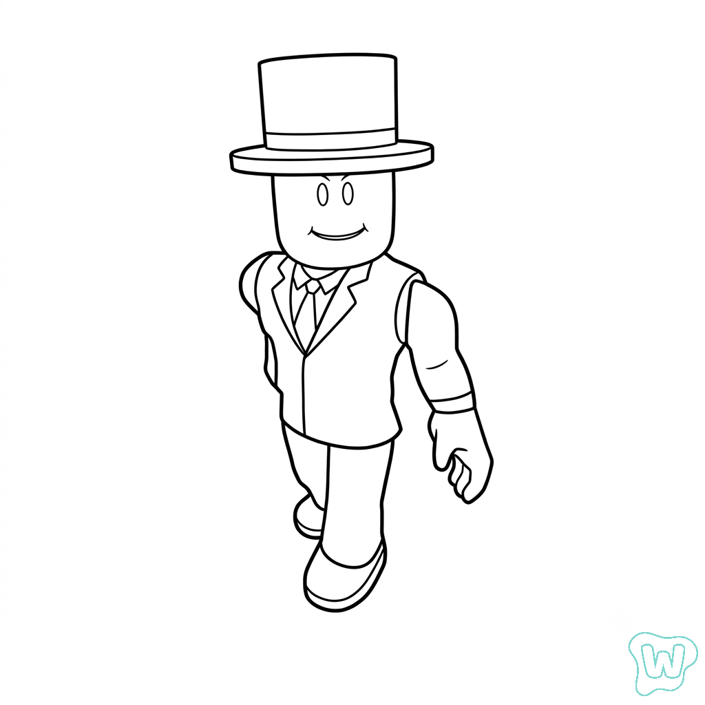 páginas para colorear gratis Alexnewtron Roblox