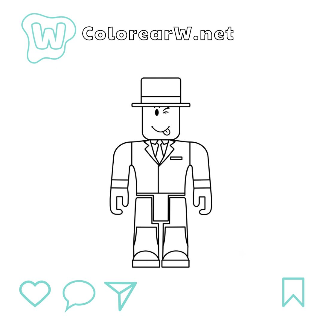 Alexnewtron Roblox para colorear (PDF para imprimir gratis) thumbnail