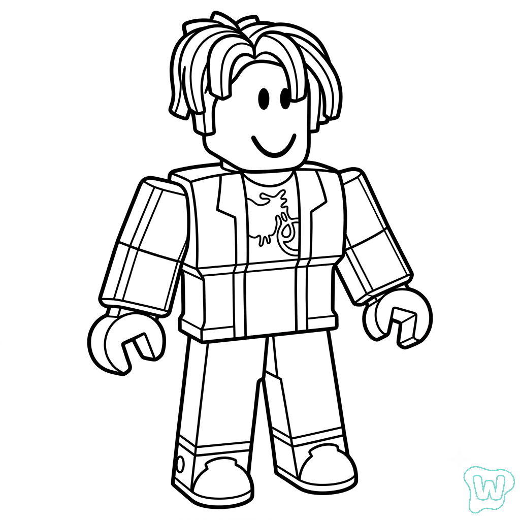 dibujos para colorear grinch Bacon Hair Roblox