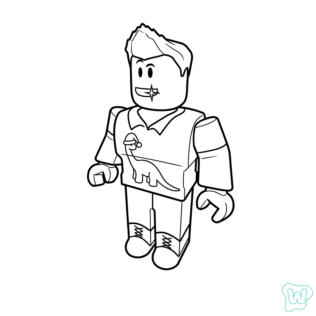 Denis Roblox dibujos para colorear