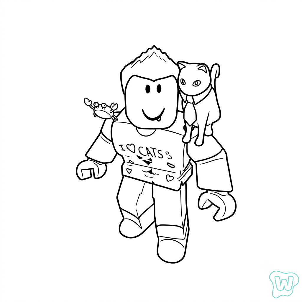 Denis Roblox páginas para colorear gratis
