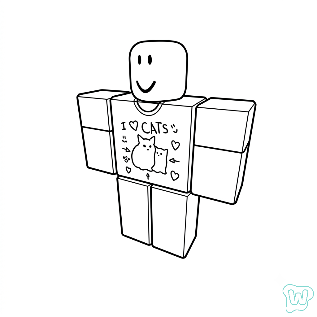 Denis Roblox páginas para colorear para adultos fáciles