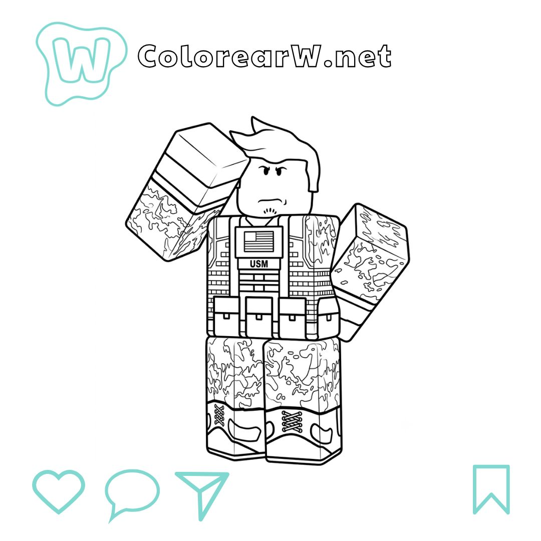 Guest 1337 Roblox para colorear (PDF para imprimir gratis) thumbnail