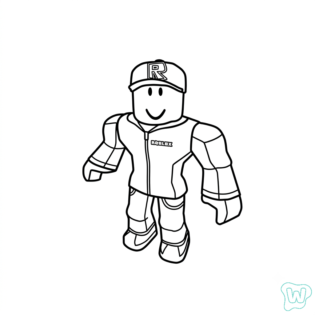 páginas para colorear gratis Guest Roblox