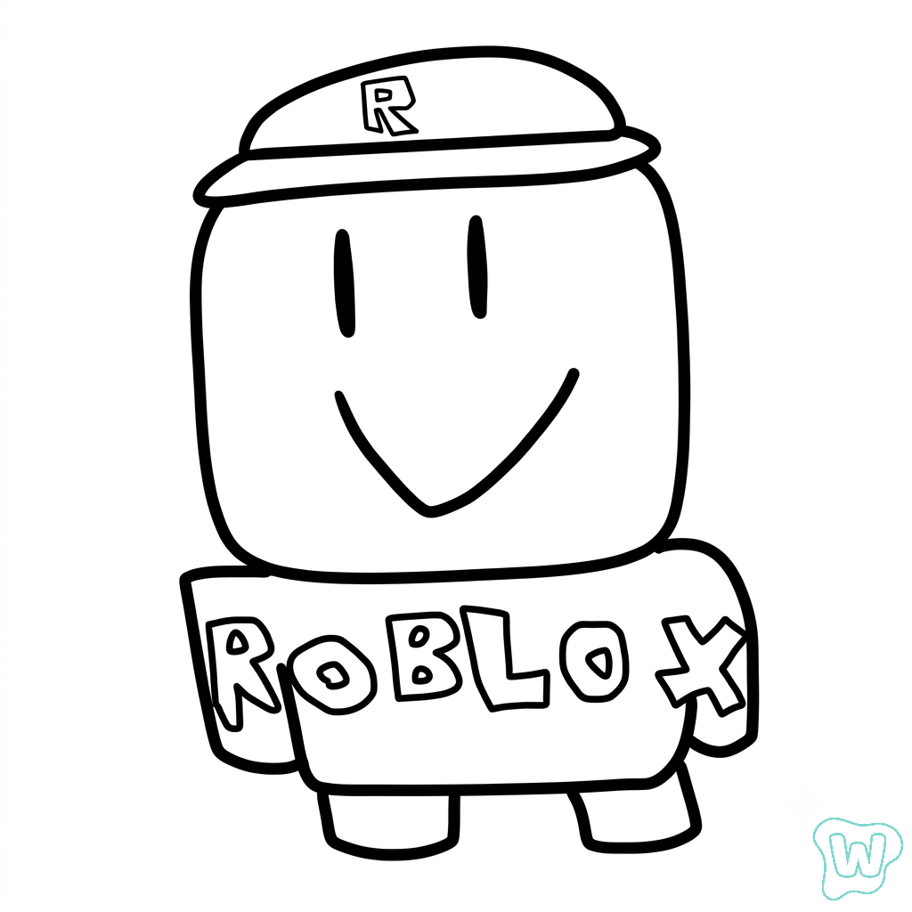 páginas para colorear gratis Guest Roblox para niños