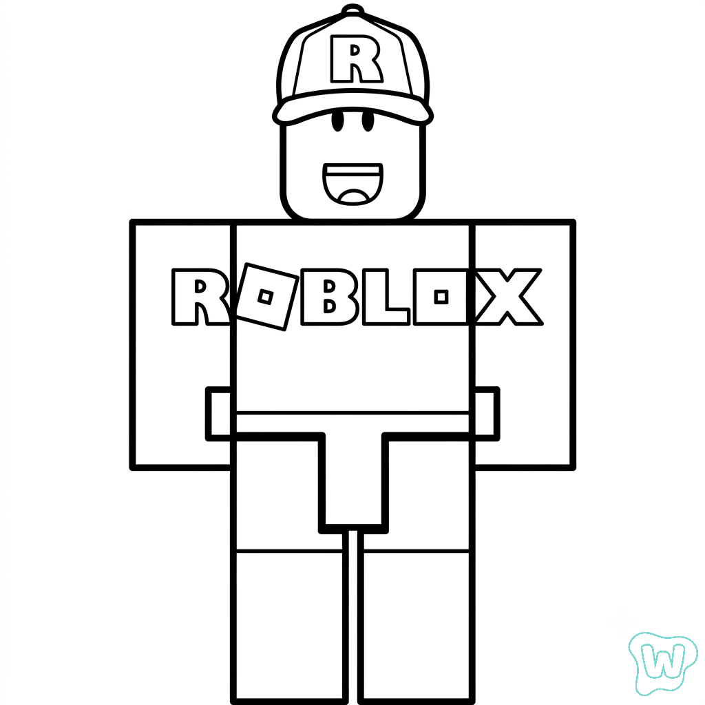 páginas para colorear gratis Guest Roblox 1