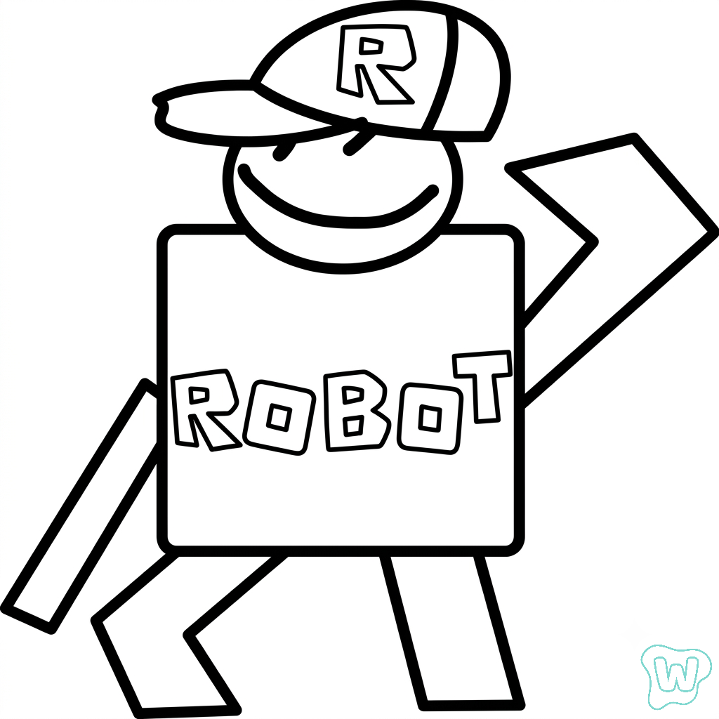 para colorear Guest Roblox