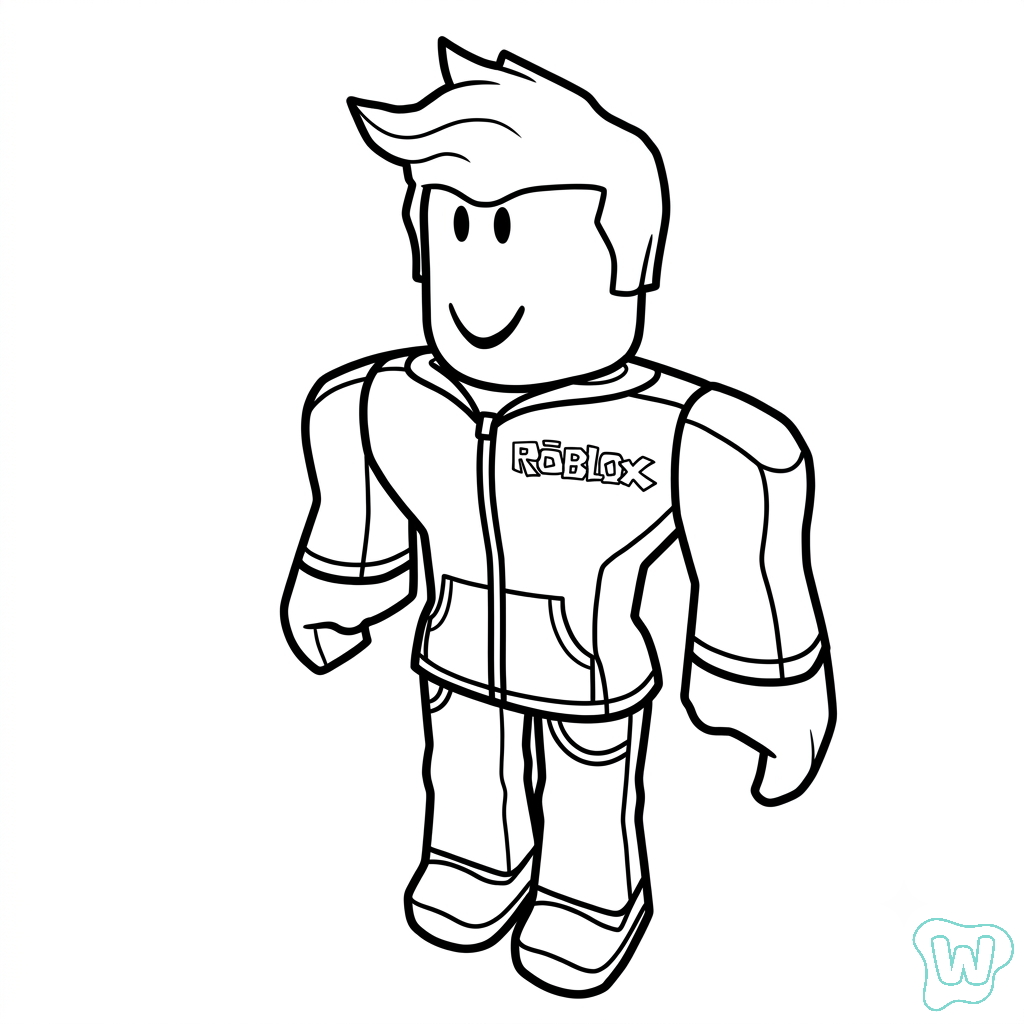 páginas para colorear gratis Guest Roblox pdf