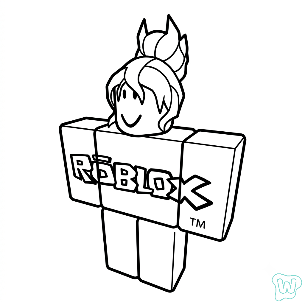 para colorear Guest Roblox 1
