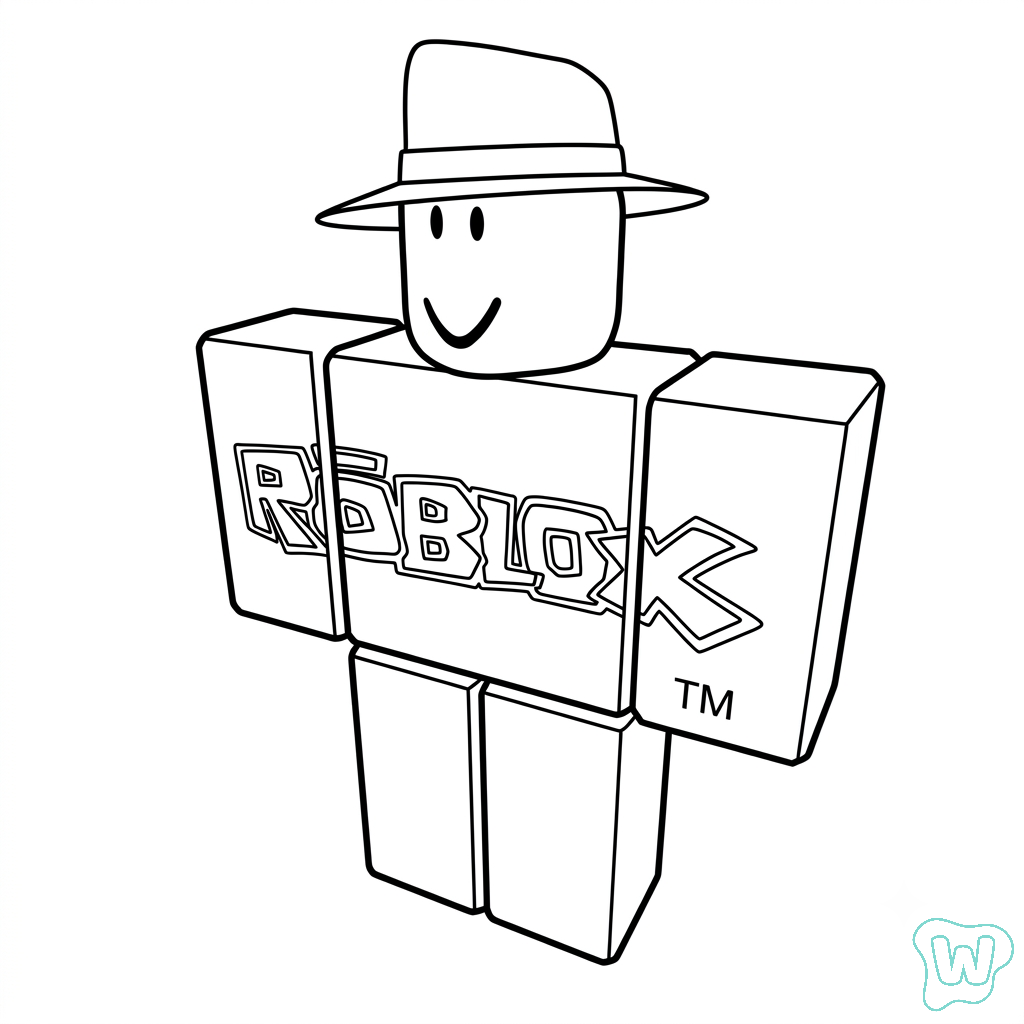 páginas para colorear para imprimir gratis Guest Roblox
