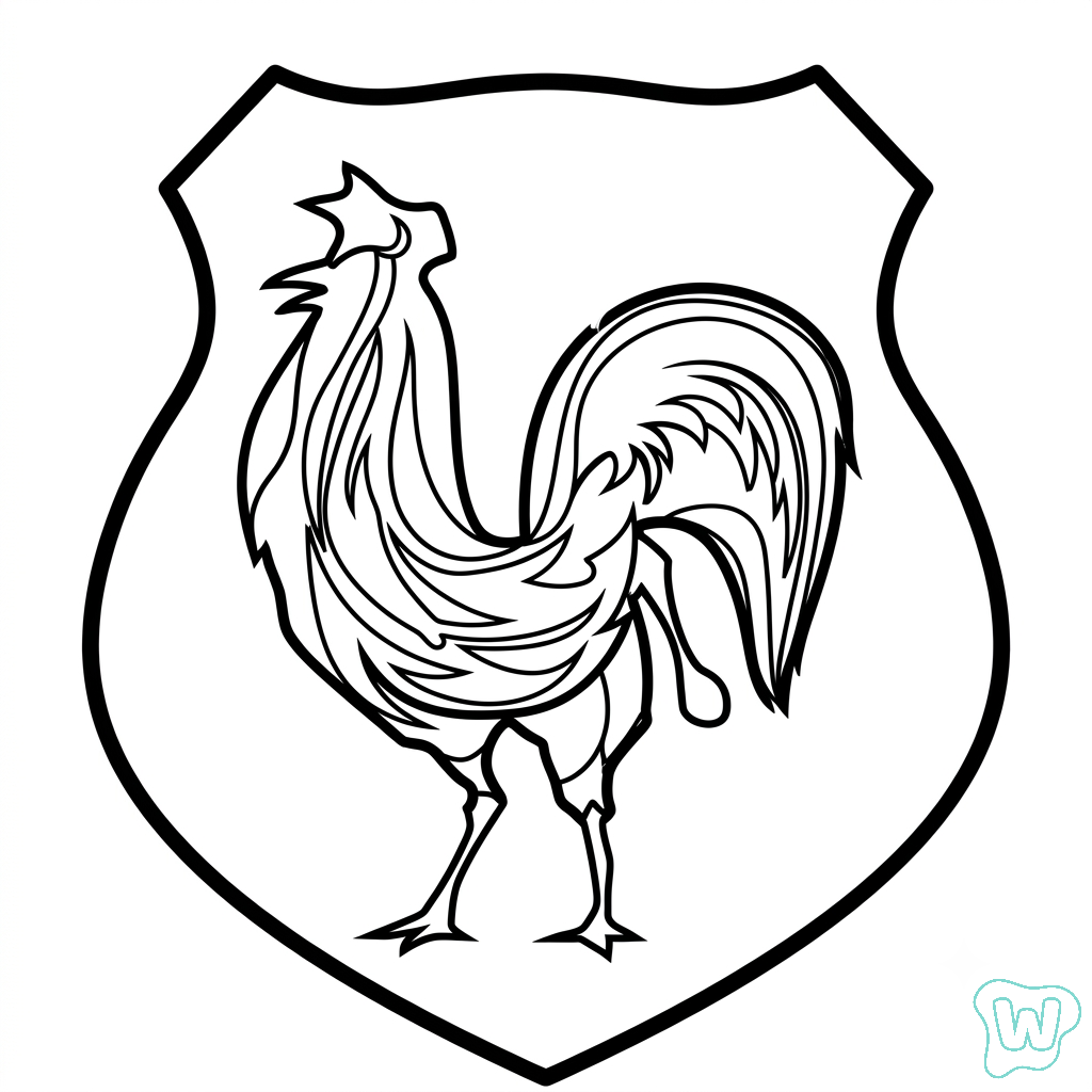 Logo Francia dibujos para colorear